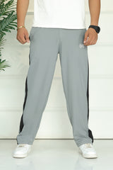 Undr Armr Micro-Tech Heritage Stripe Sportswear Trouser In Light Grey