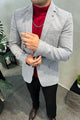 Turbo Cross-Hatch Texture Imported Men Blazer