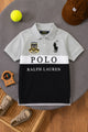 Plo Rph Lren Custom Fit In Two-Tone Younger Kids Polo Shirt