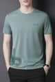 Mens Urban Casual Round Neck T-shirt In Light Grey