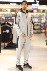 Adds Game Time Mock Neck Hoodie Zipper Tracksuit
