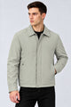 Turbo Lightweight Wind-Breaker Imported Leather Jacket In Light Grey