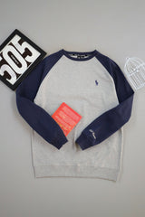 Rph Lren Raglan Pullover Mock Neck Imported Men's Sweatshirt
