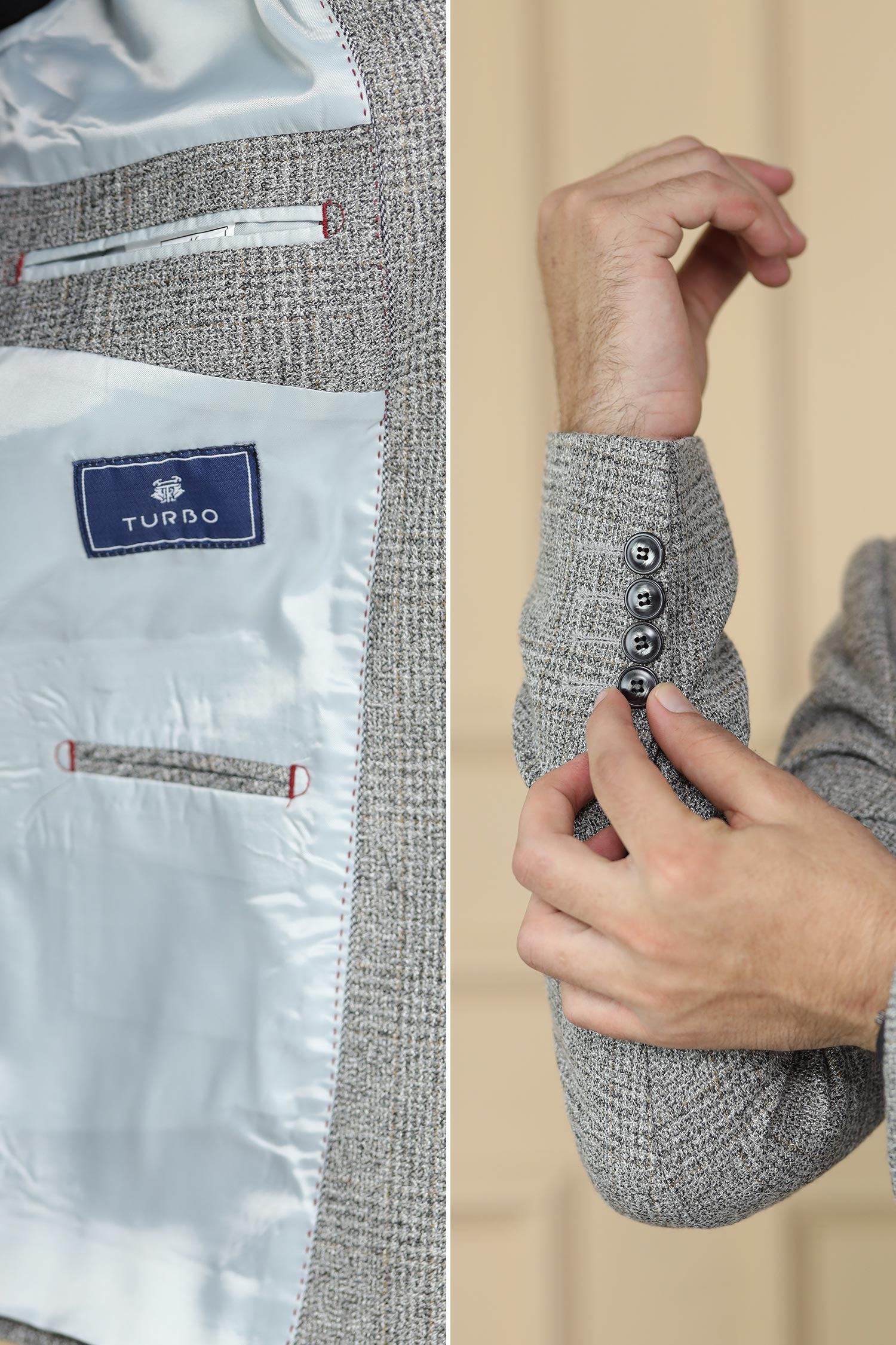 Wool Rich Worsted Tweed Mens Casual Blazer