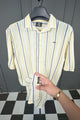 Turbo Patterned Lining Style Casual Shirt In Lemon