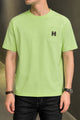 Men's Patch Pocket Design Tee Shirt In Light Lemon