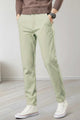 Turbo Urban Era Executive Slim Fit Cotton Pant In Light Moss Green