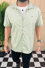 Turbo Creamline Striped Comfort Casual Shirt