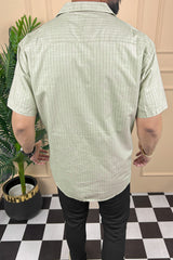 Turbo Creamline Striped Comfort Casual Shirt