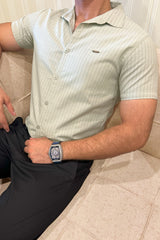 Turbo Creamline Striped Comfort Casual Shirt