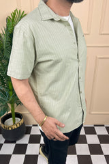 Turbo Creamline Striped Comfort Casual Shirt