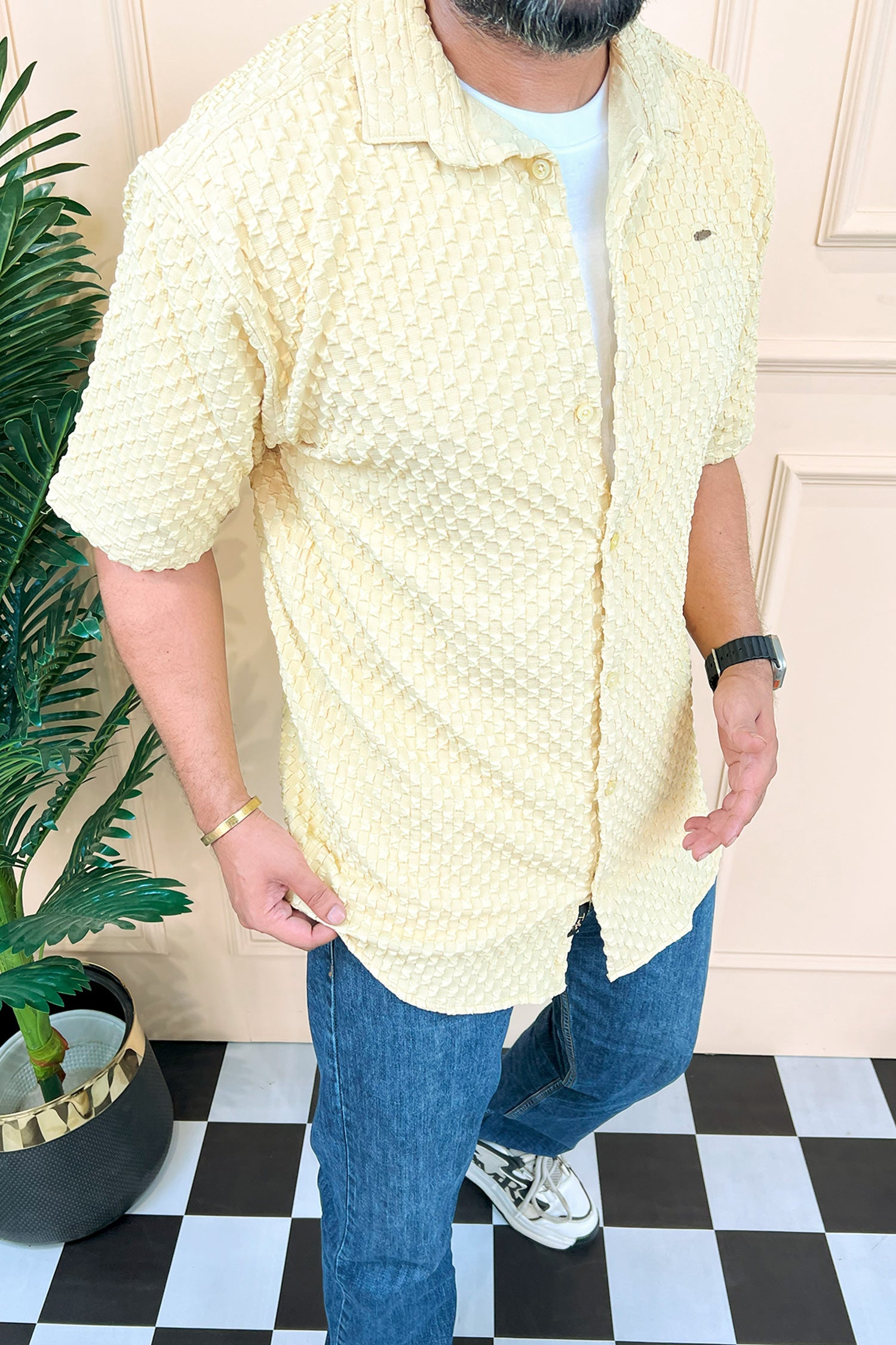 Turbo Popcorn Cuba Waffle Casual Shirt