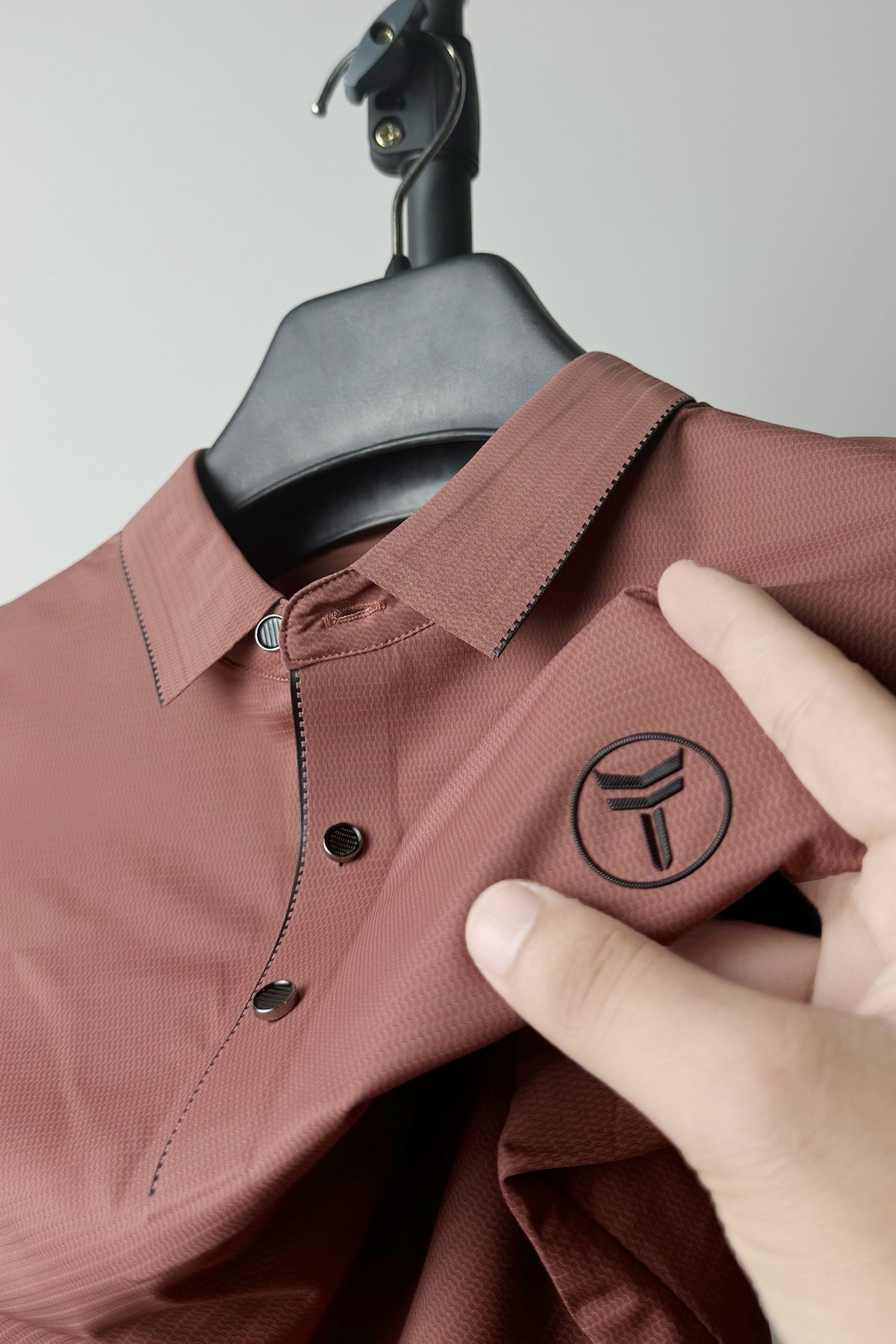Turbo Waves Lining Textured Men's Polo Shirt