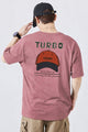 Motivational Quote "Never Give Up" Men's Tee In Light Maroon