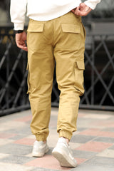 Turbo Front Pocket Style Imp Cotton Cargo Trouser In Light Olive