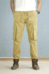 Turbo Front Pocket Style Imp Cotton Cargo Trouser In Light Olive