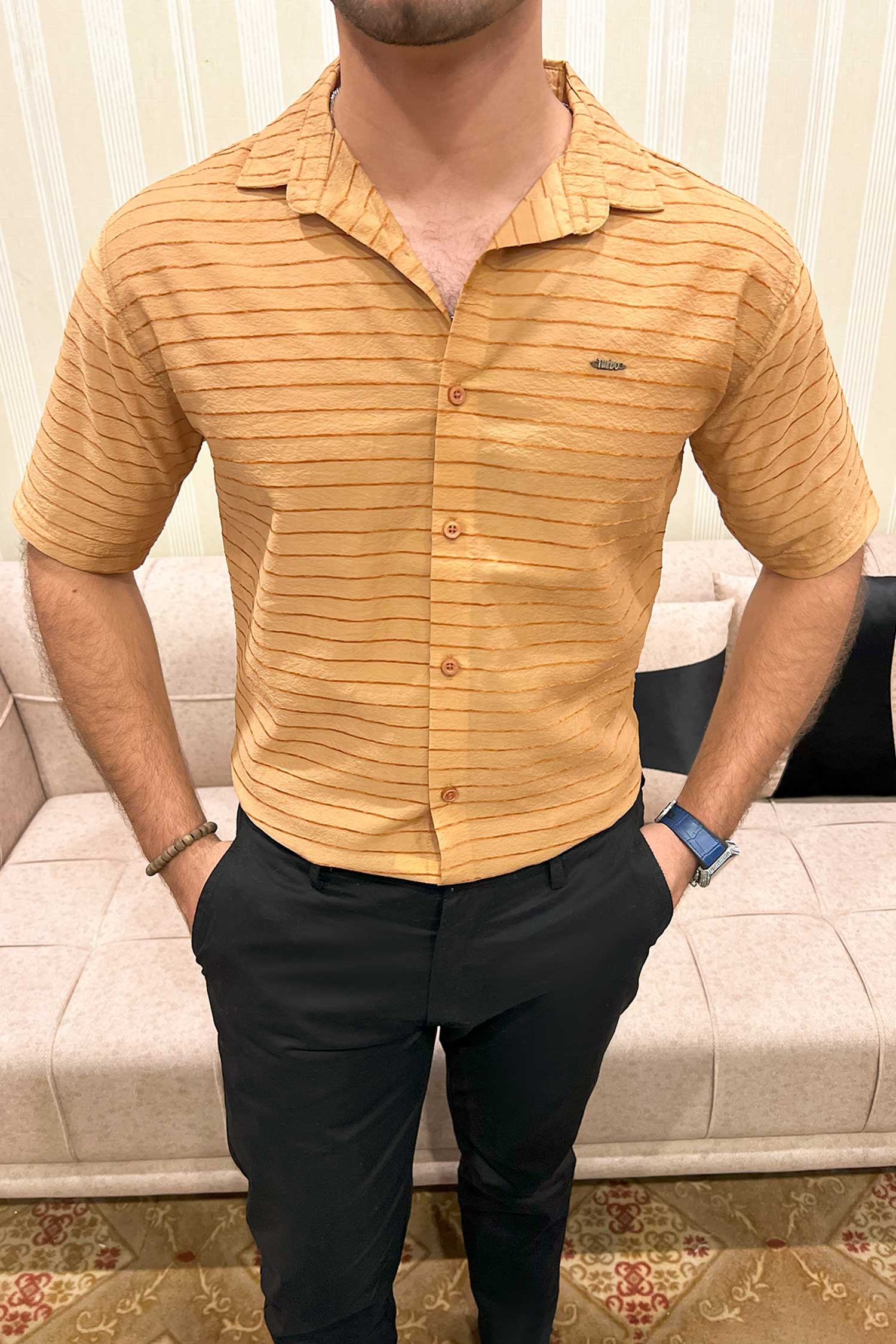 Turbo Snitch Striped Casual Shirt