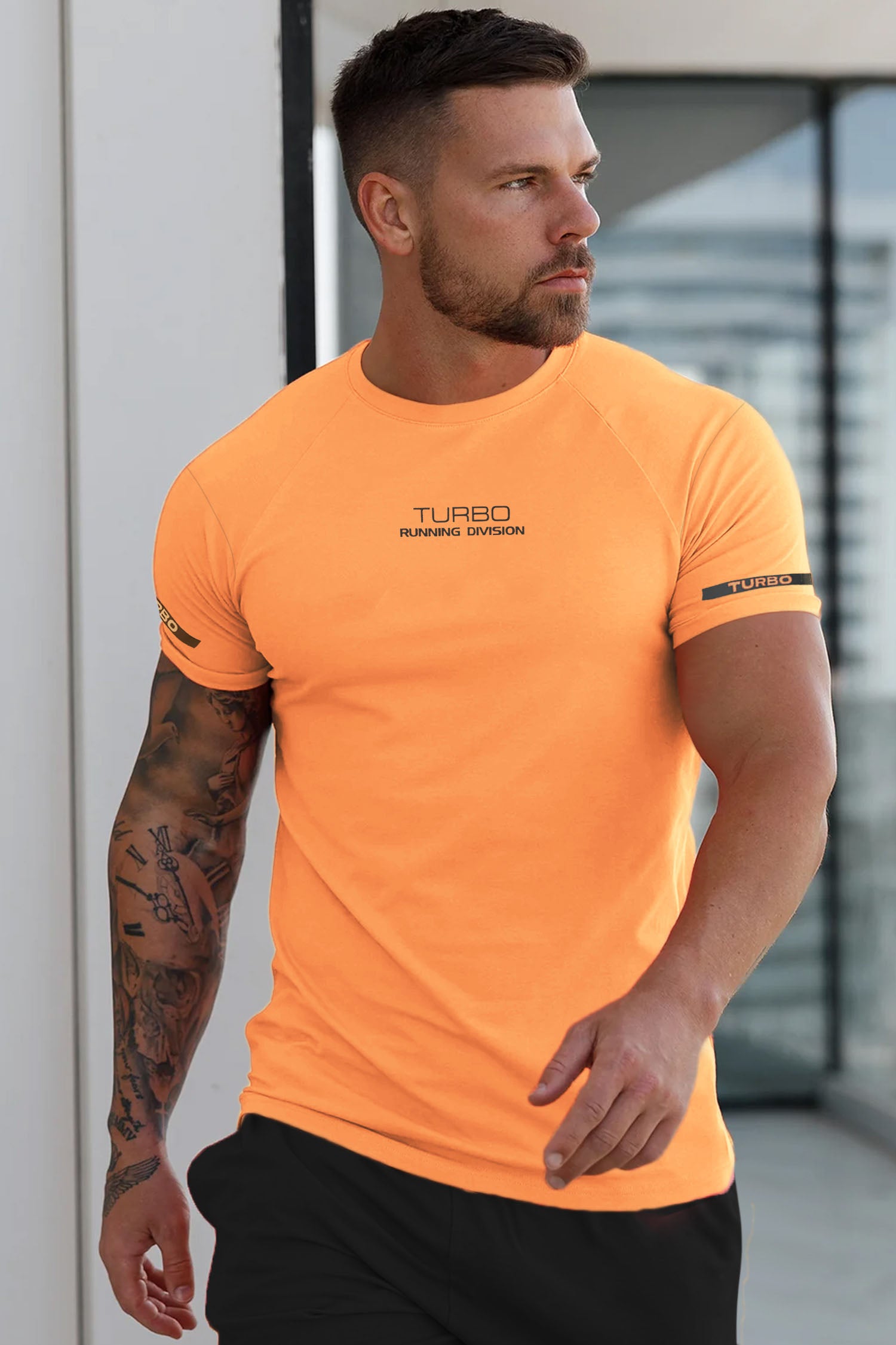 Turbo 'Running Division' Raglan Sleeve Dry-Fit Tee