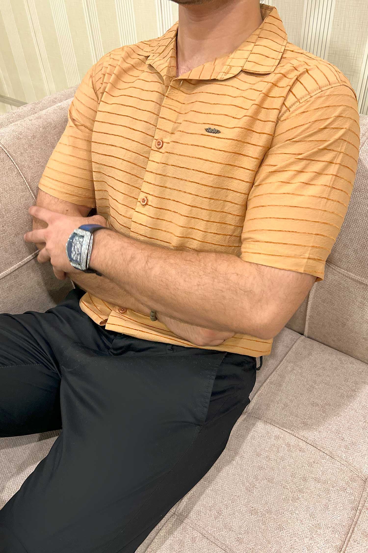 Turbo Snitch Striped Casual Shirt
