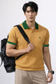 Turbo Signature Logo Men's Polo T-Shirt In Light Orange