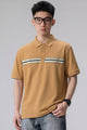 Turbo Smiley Stripes Pattern Men's Polo T-Shirt