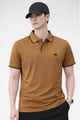 Turbo Classic V-Neck Men's Polo Shirt In Light Orange