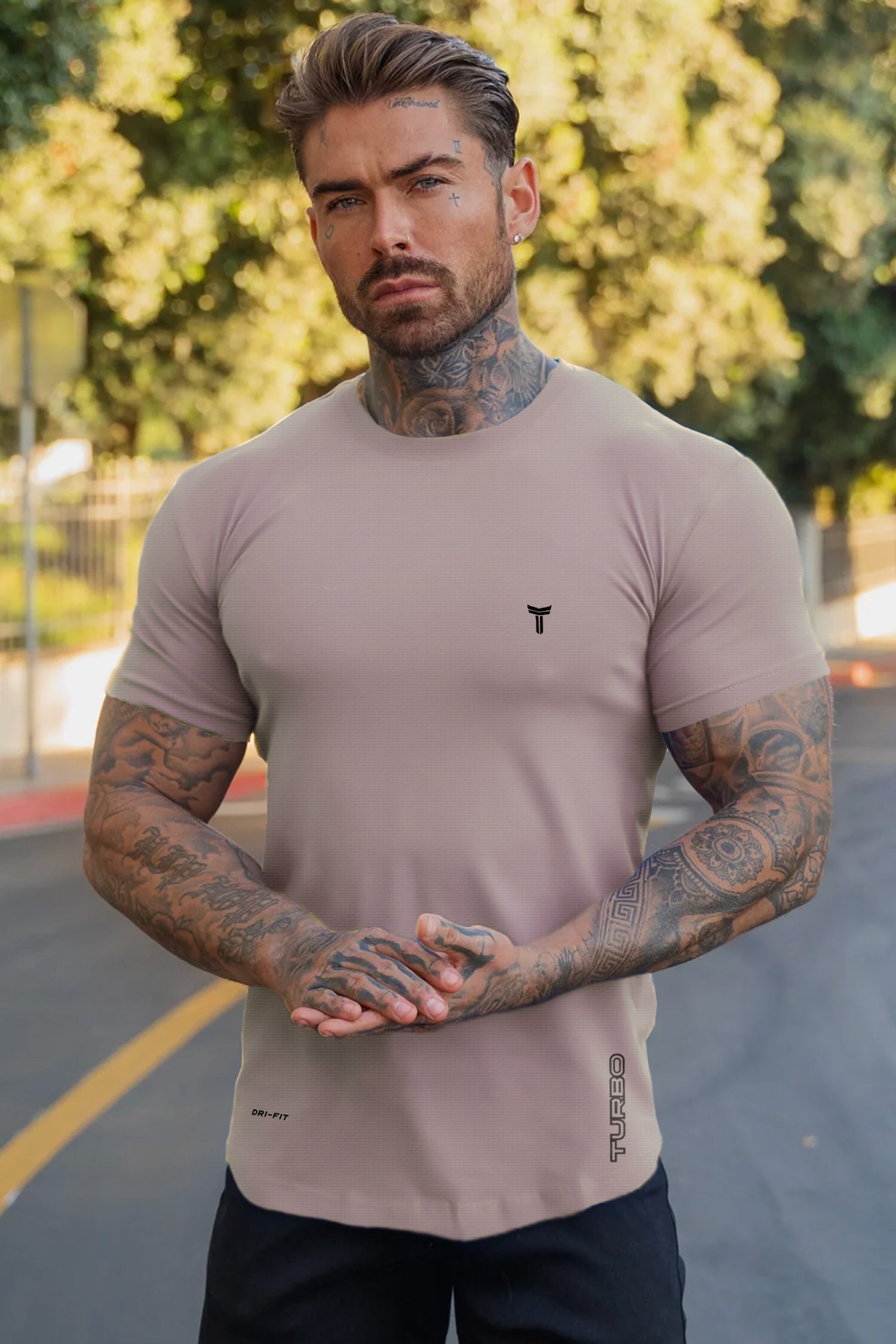 Turbo 'Street-Style' Drop-Shoulder Graphic Dry-Fit Tee