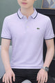 Lcste Casual Vogue Men's Polo Shirt In Light Purple