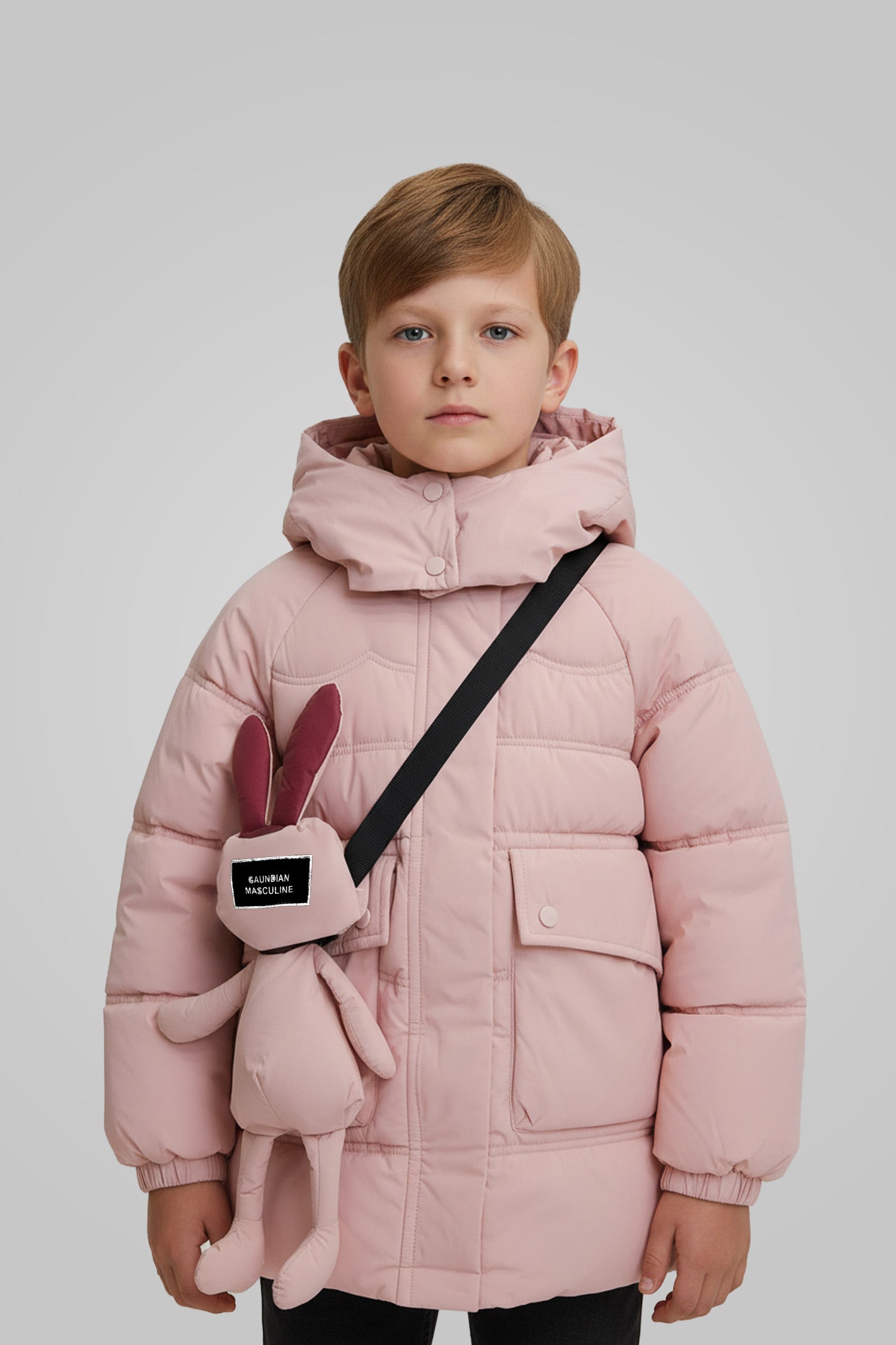 Quilted Padded Hooded Kids Puffer Jacket