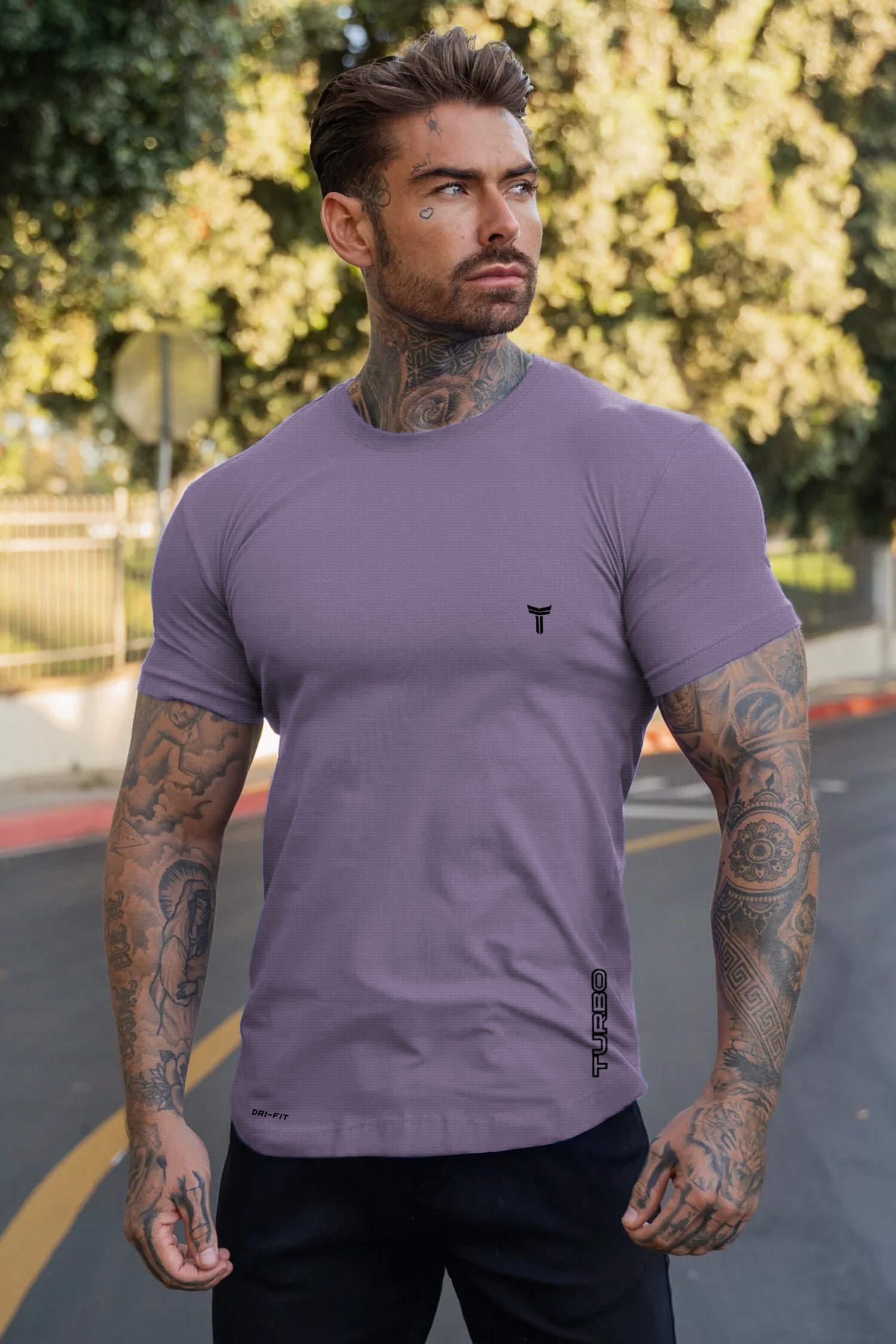 Turbo 'Street-Style' Drop-Shoulder Graphic Dry-Fit Tee