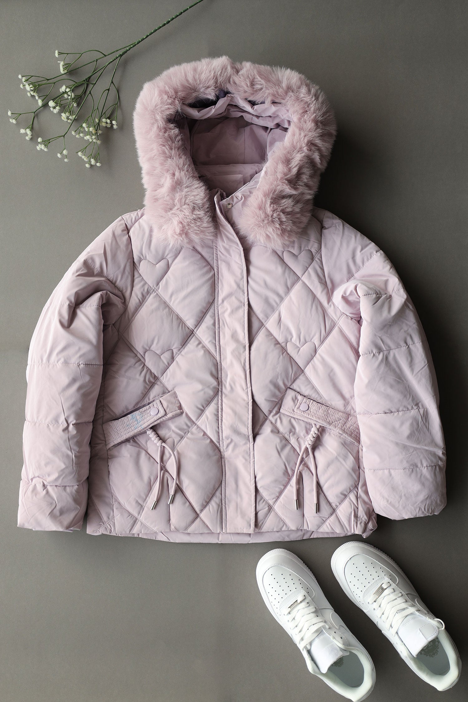 Wind Breaker Diamond Quilted Women Imported Puffer Jacket