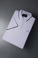 Armni Excnge Bold Heritage Men's Polo Shirt In Light Purple