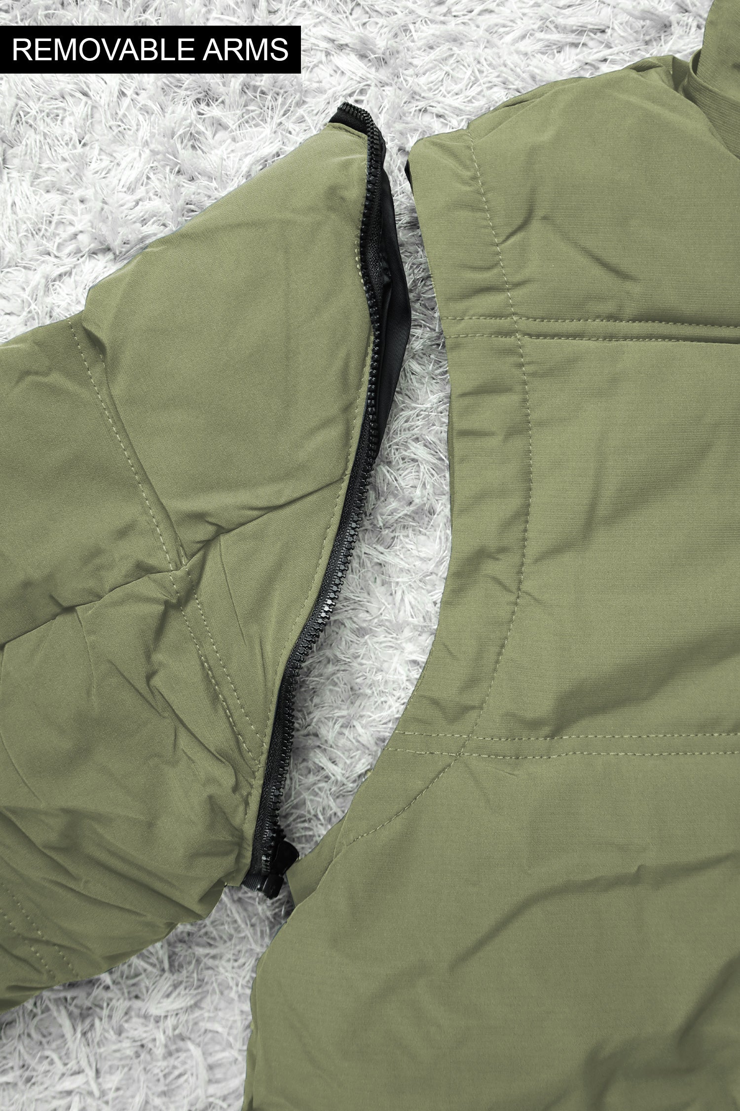 Camping Removable Sleeves Imported Puffer Jacket