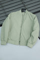 Light Texture Imported Light Weight Jacket In Light Sage