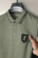 Grdno Square Texture Men's Polo Shirt