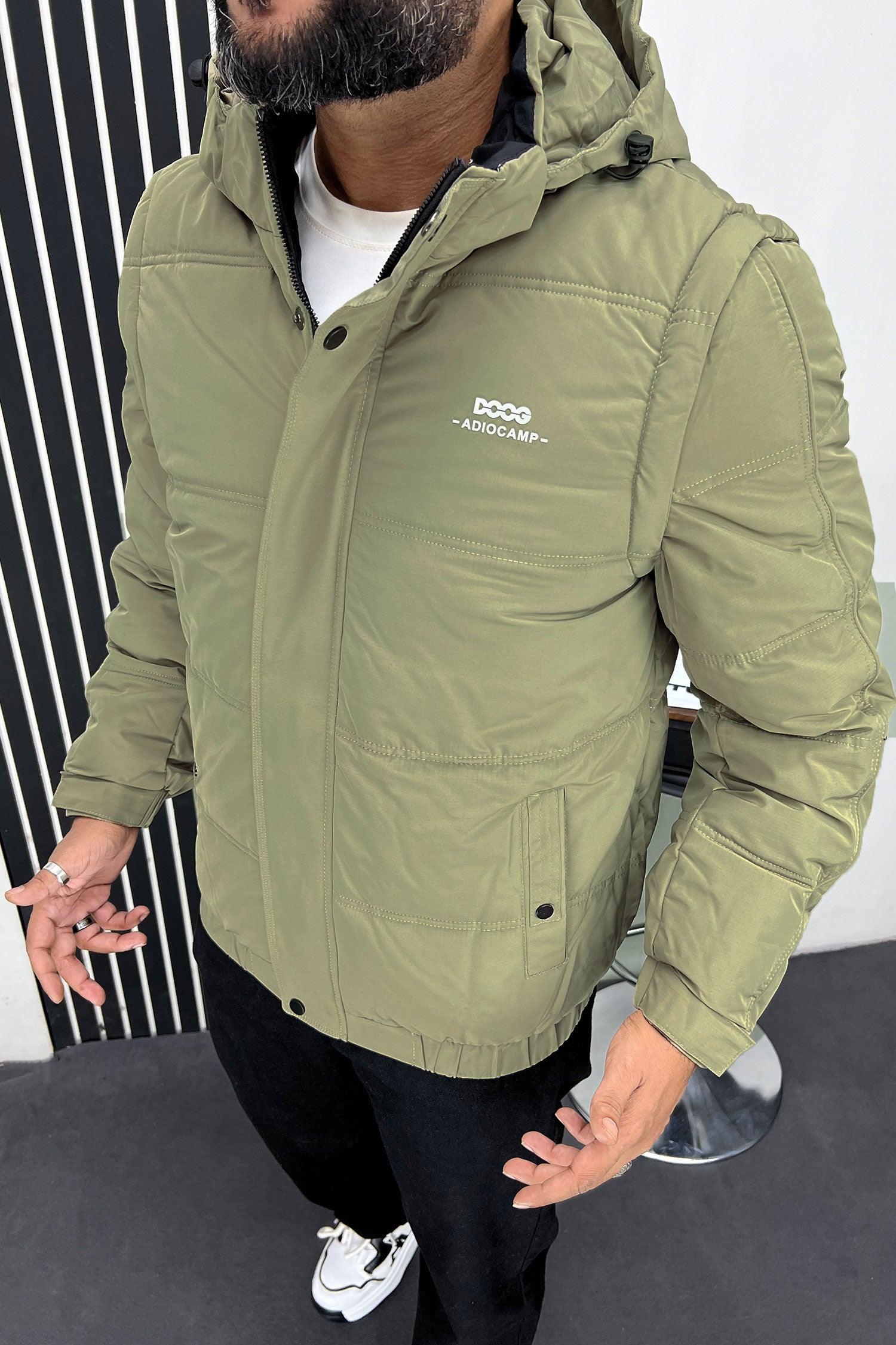 Camping Removable Sleeves Imported Puffer Jacket