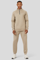 Turbo Half Zip Style Men Zipper Tracksuit In Light Skin