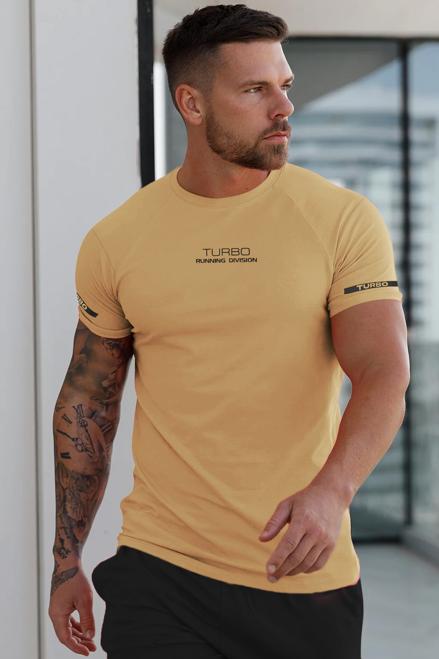 Turbo 'Running Division' Raglan Sleeve Dry-Fit Tee