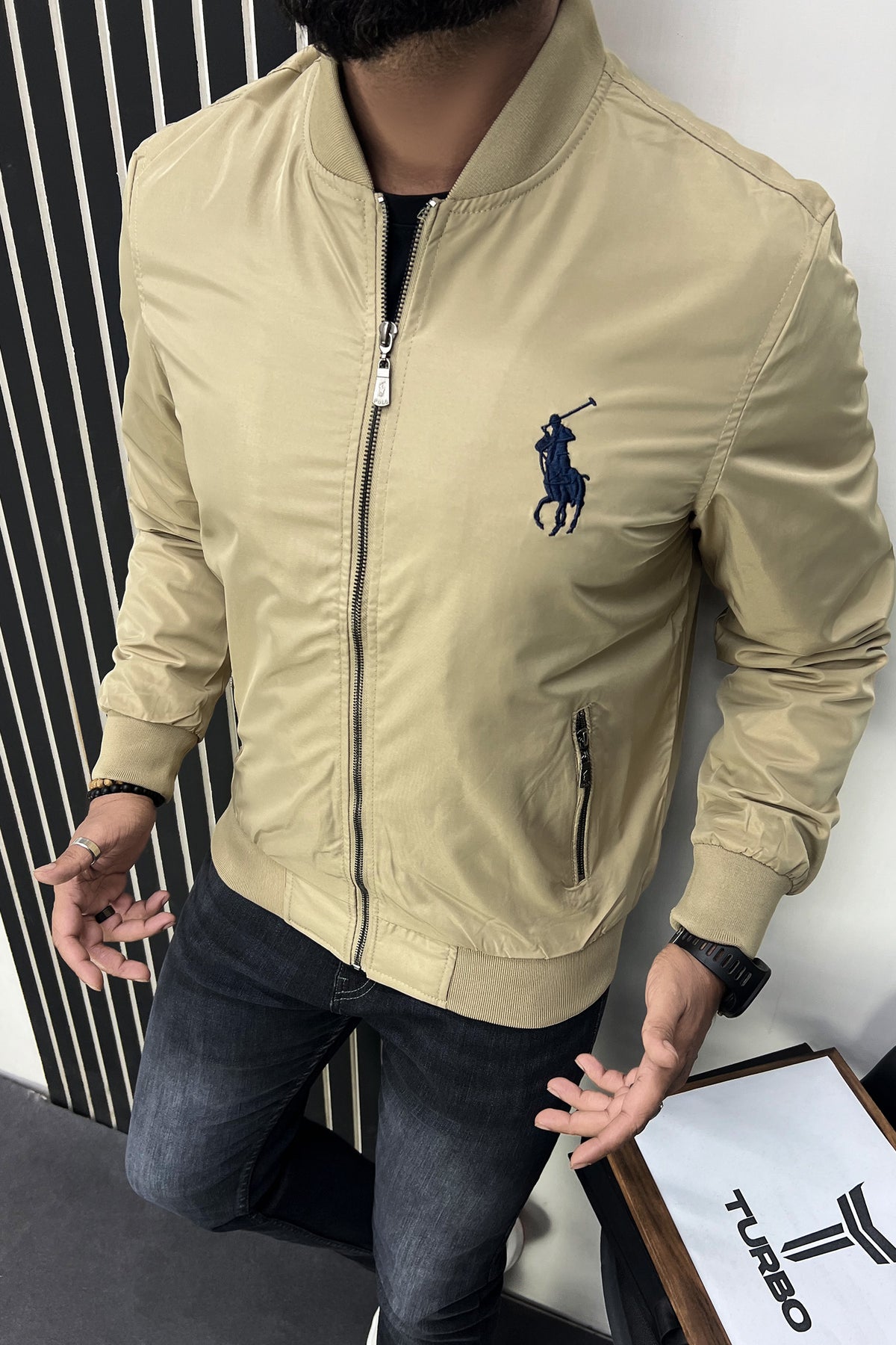 Rph Lren Polo Embriodered Letter Men's Imported Light Weight Jacket