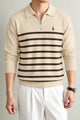 Polo Pony Classy Striped Half-Zip Imported Men's Jumper Sweater