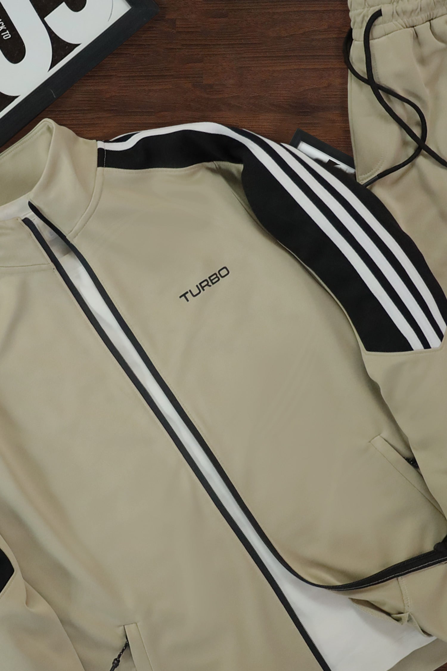 Turbo 3 Stripe Slim-Fit Full Zipper Style Tracksuit