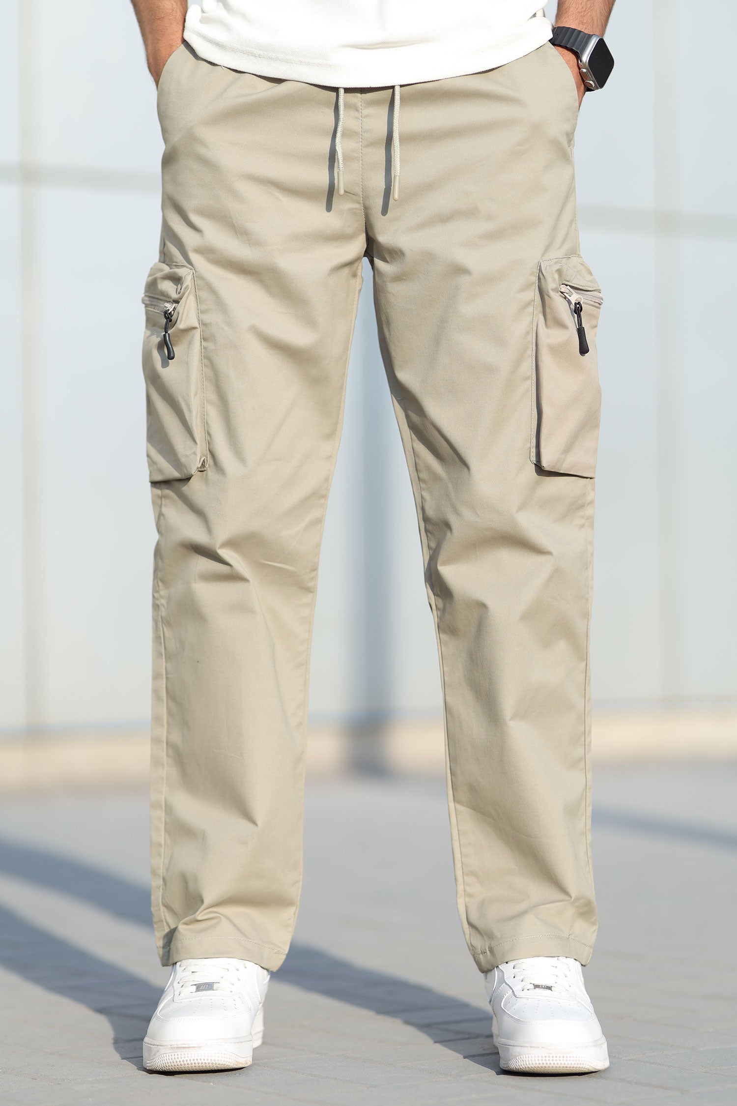 Turbo StreetFit Zip Pockets Imp Cotton Cargo Trouser