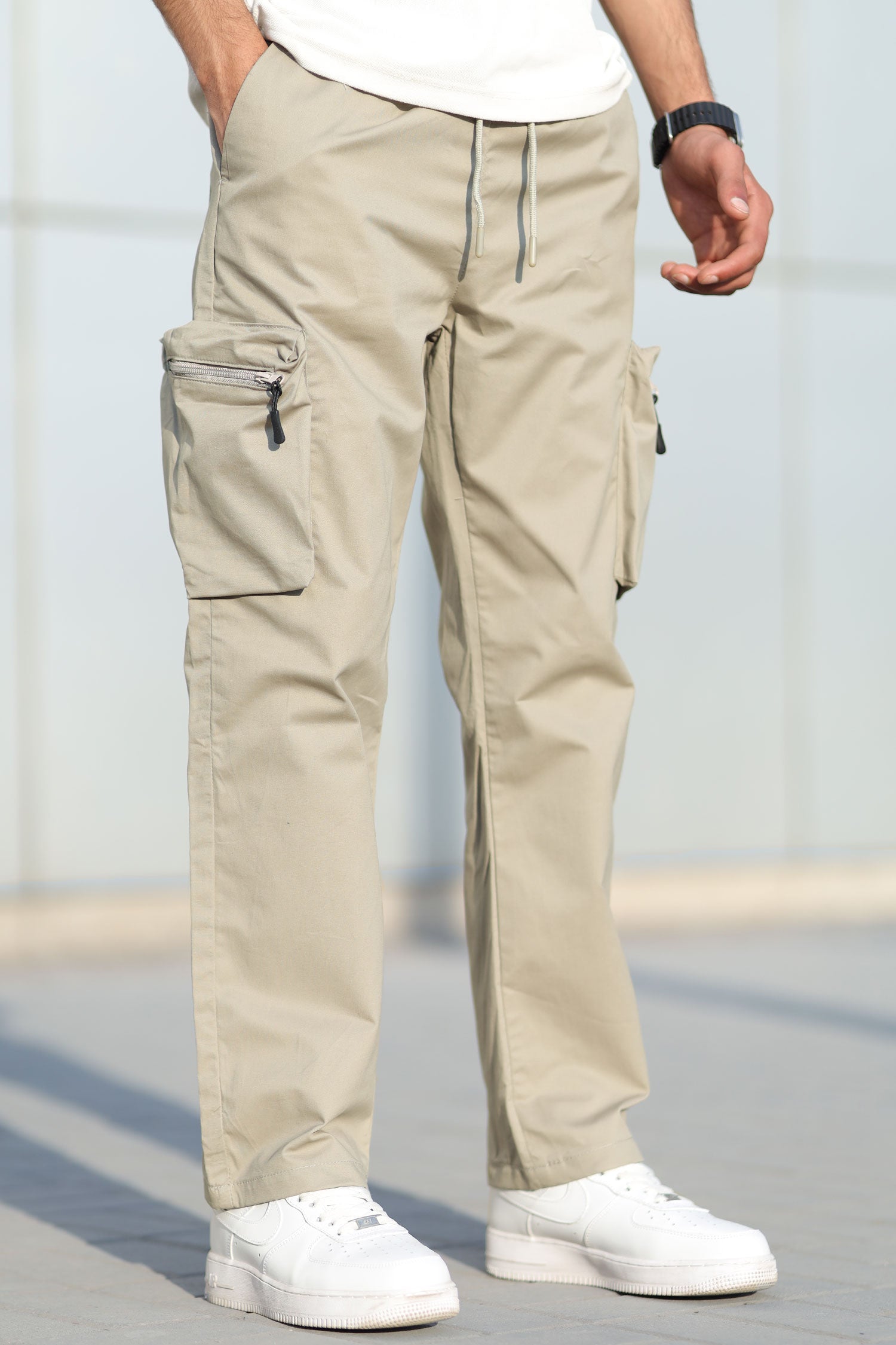 Turbo StreetFit Zip Pockets Imp Cotton Cargo Trouser