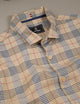 Turbo Plaid Pattern Creation Long Sleeve Cotton Casual Shirt In Light Skin