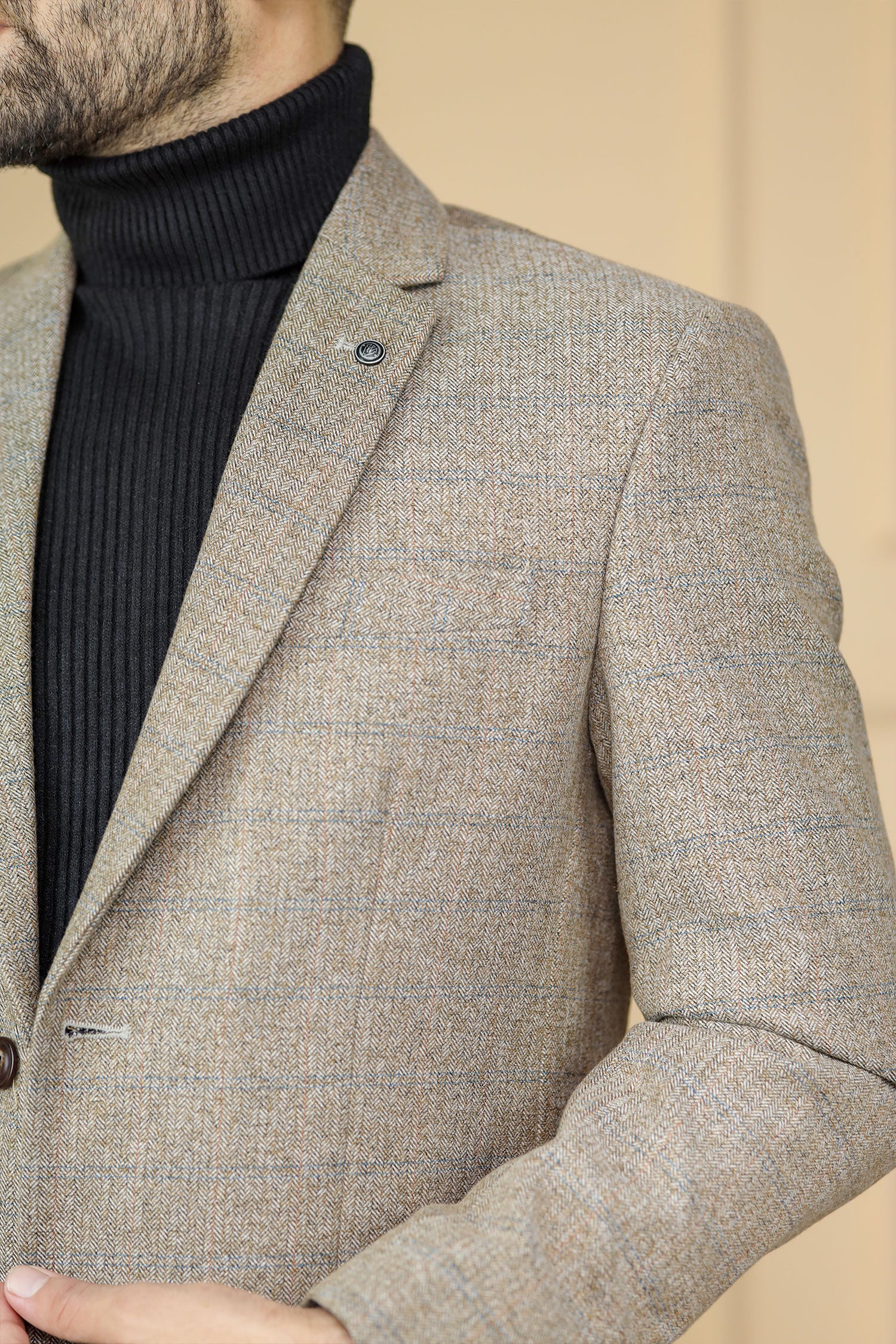 Classic Rich Self Lining Pattern Men Blazer