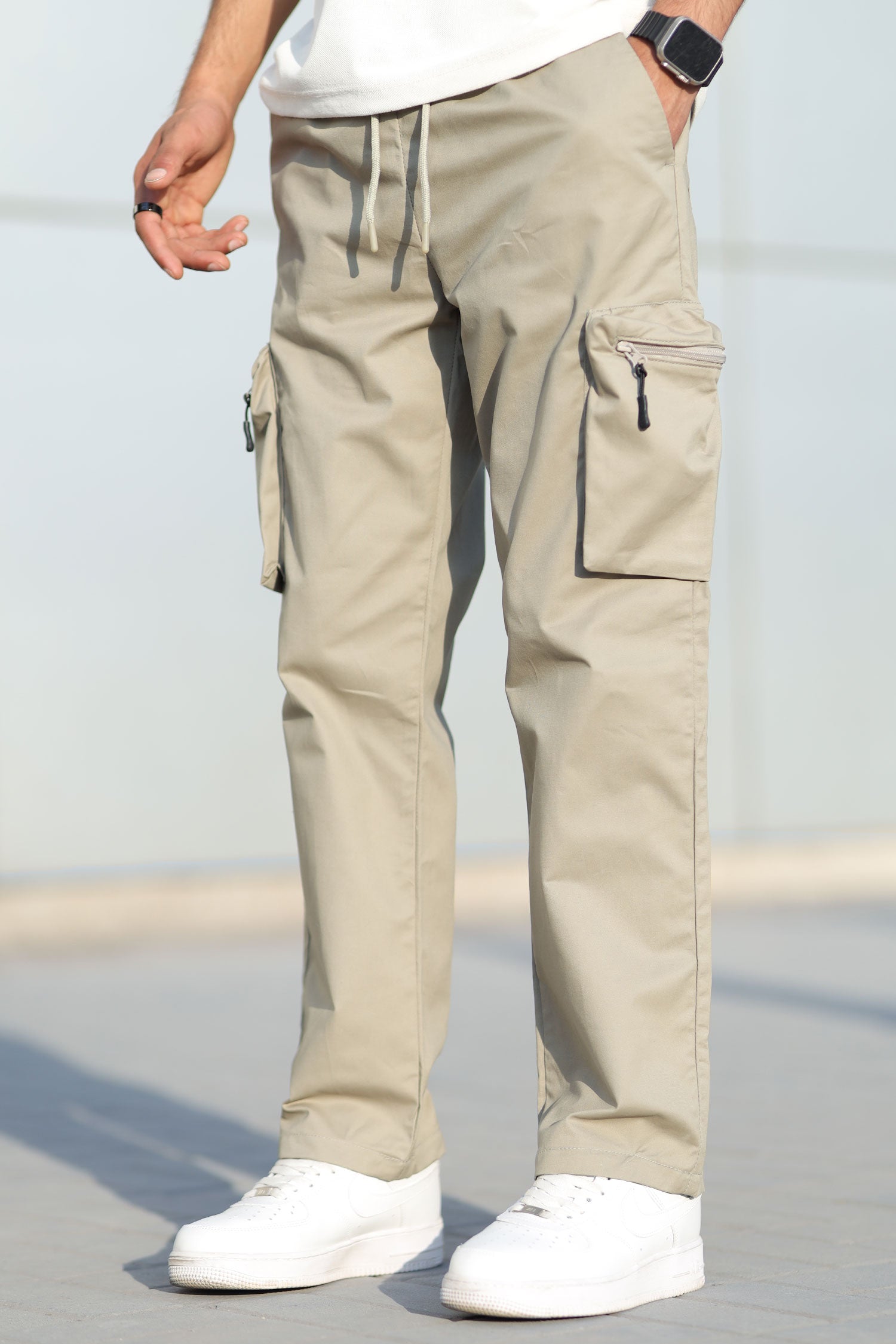 Turbo StreetFit Zip Pockets Imp Cotton Cargo Trouser