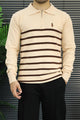 Polo Pony Classy Striped Half-Zip Imported Men's Jumper Sweater