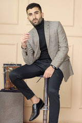 Classic Rich Self Lining Pattern Men Blazer