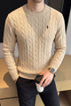Turbo x Polo Braided Old Money Pattern Imported Men's Sweater