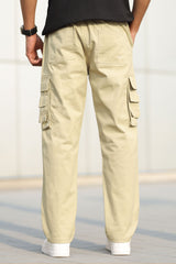 Turbo Hypemode Imp Cotton Cargo Trouser In Light Skin